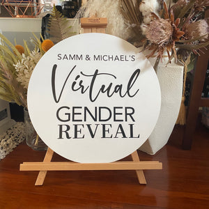 Table Disc Signage (40cm) & Easel