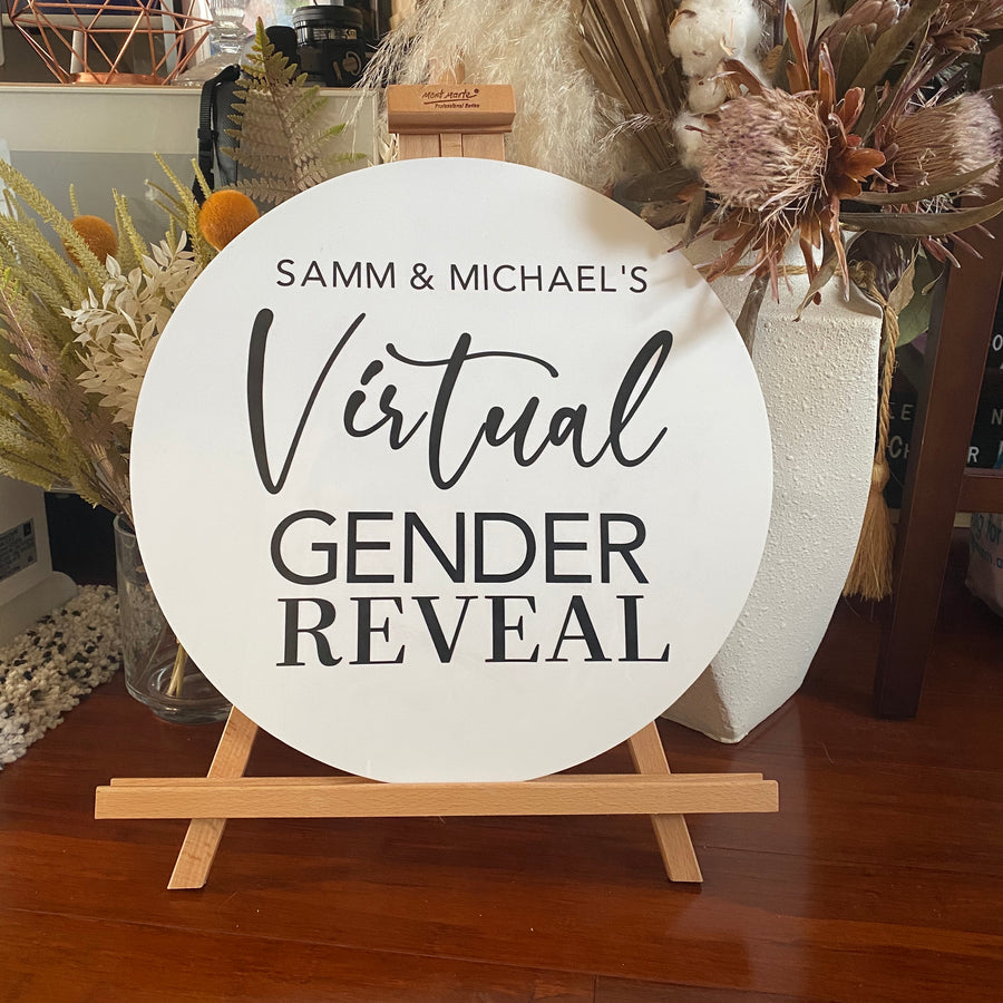 Table Disc Signage (40cm) & Easel